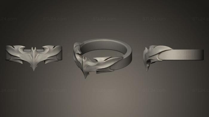 Ювелирные перстни и кольца (Кольцо Темного Рыцаря, JVLRP_0011) 3D модель для ЧПУ станка